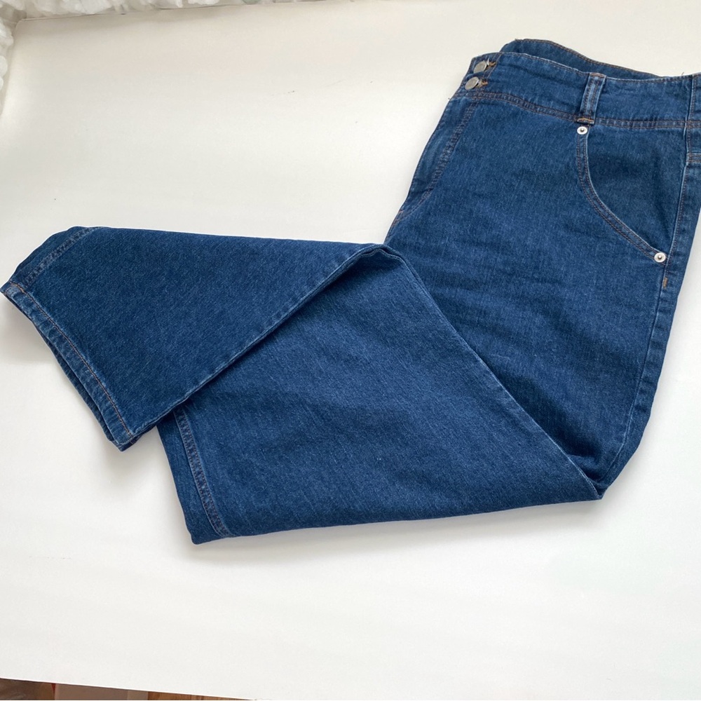 BANANA REPUBLIC BLUE JEANS 33 ULTRA HIGH-RISE STRAIGHT LEG CLASSIC DENIM SIZE 33 - Picture 12 of 14
